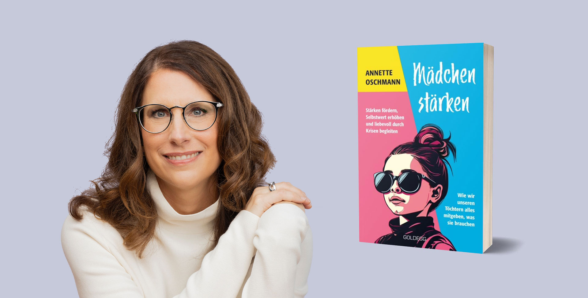 Foto: Annette Oschmann mit dem neuen Buch Mädchen stärken